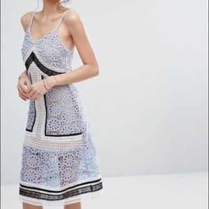 Endless Rose Contrast Lace Dress NWT Small